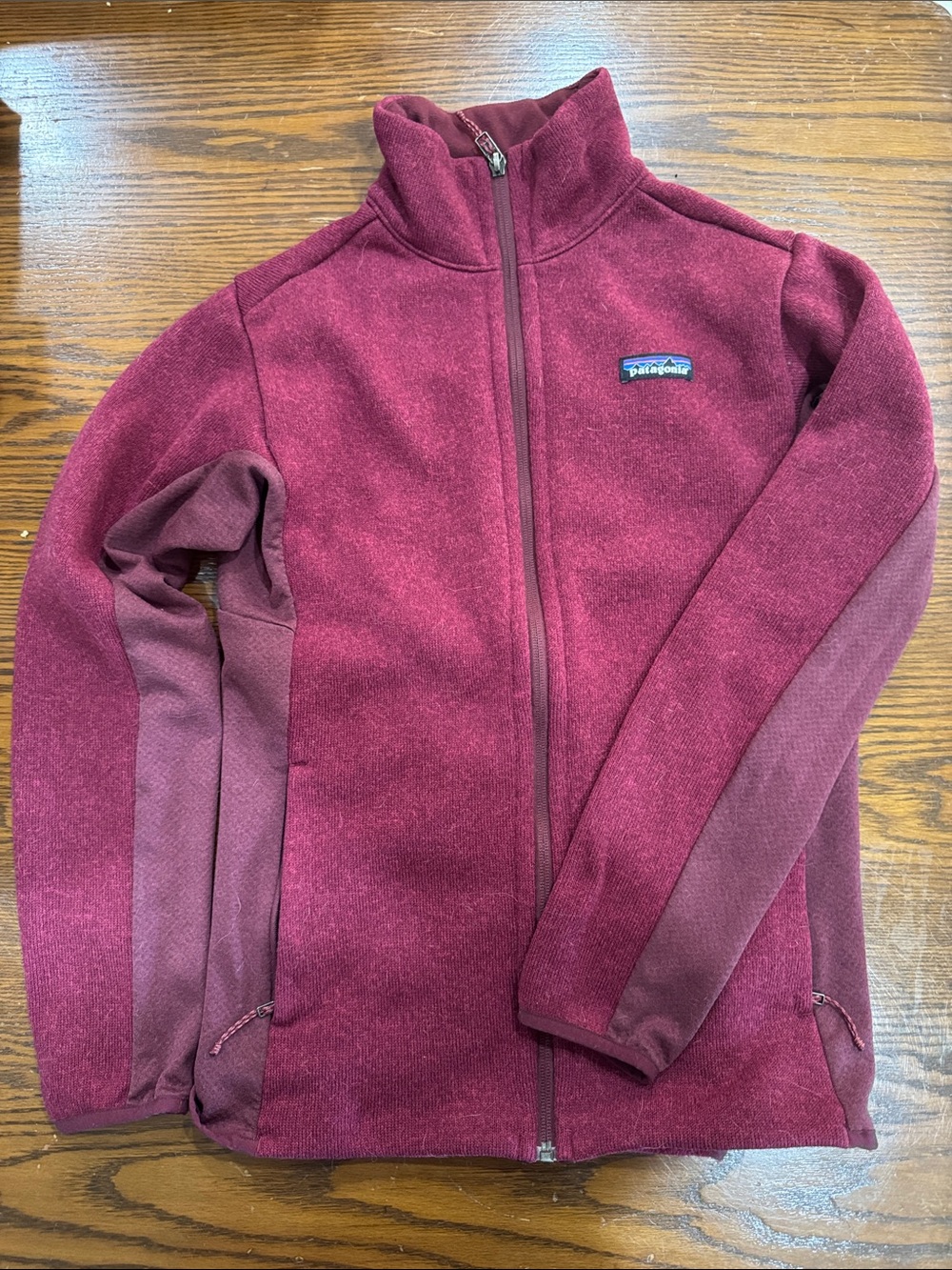 Patagonia Burgundy Full-Zip Women's Fleece Jacket